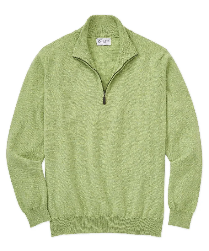 Plus Size Men's V - Neck Cashmere - Blend Sweater in Navy with Ribbed Trim for a Classic StyleCashmere Quarter-Zip Sweater Plus Size Men's V - Neck Cashmere - Blend Sweater in Navy with Ribbed Trim for a Classic StyleCashmere Quarter-Zip Sweater
