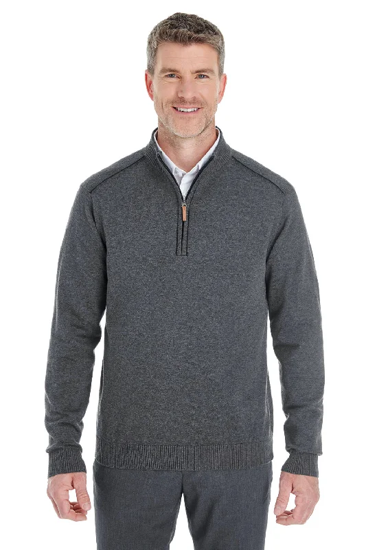 Men's Cable - Knit Sweater Dress in Gray for a Unique and Comfortable One - Piece OptionDevon & Jones Mens Manchester Jersey 1/4 Zip Sweater - Heather Dark Grey - Closeout Men's Cable - Knit Sweater Dress in Gray for a Unique and Comfortable One - Piece OptionDevon & Jones Mens Manchester Jersey 1/4 Zip Sweater - Heather Dark Grey - Closeout
