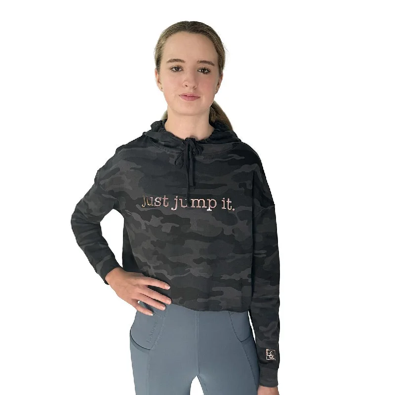 Plus Size Men's Open - Front Cardigan Sweater in Burgundy with Buttons for a Stylish LayerEquine & Design "Just Jump It" Cropped Hoodie Plus Size Men's Open - Front Cardigan Sweater in Burgundy with Buttons for a Stylish LayerEquine & Design "Just Jump It" Cropped Hoodie