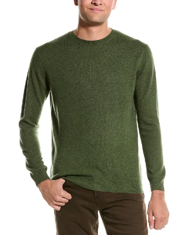Plus Size Men's Striped Cotton - Blend Sweater in Navy and White for a Nautical - Themed VacationForte Classic Crew Cashmere Sweater Plus Size Men's Striped Cotton - Blend Sweater in Navy and White for a Nautical - Themed VacationForte Classic Crew Cashmere Sweater