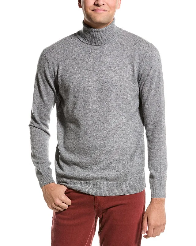 Men's Fringe - Trimmed Boho - Style Sweater in Beige for a Music Festival VibeForte Turtleneck Cashmere Sweater Men's Fringe - Trimmed Boho - Style Sweater in Beige for a Music Festival VibeForte Turtleneck Cashmere Sweater