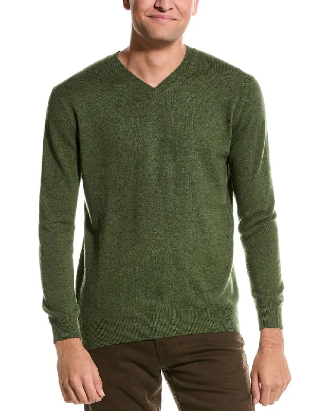 Men's Chunky Knit Fair Isle Patterned Wool Sweater in Multicolor for a Festive Holiday OutfitForte V-Neck Cashmere Sweater Men's Chunky Knit Fair Isle Patterned Wool Sweater in Multicolor for a Festive Holiday OutfitForte V-Neck Cashmere Sweater