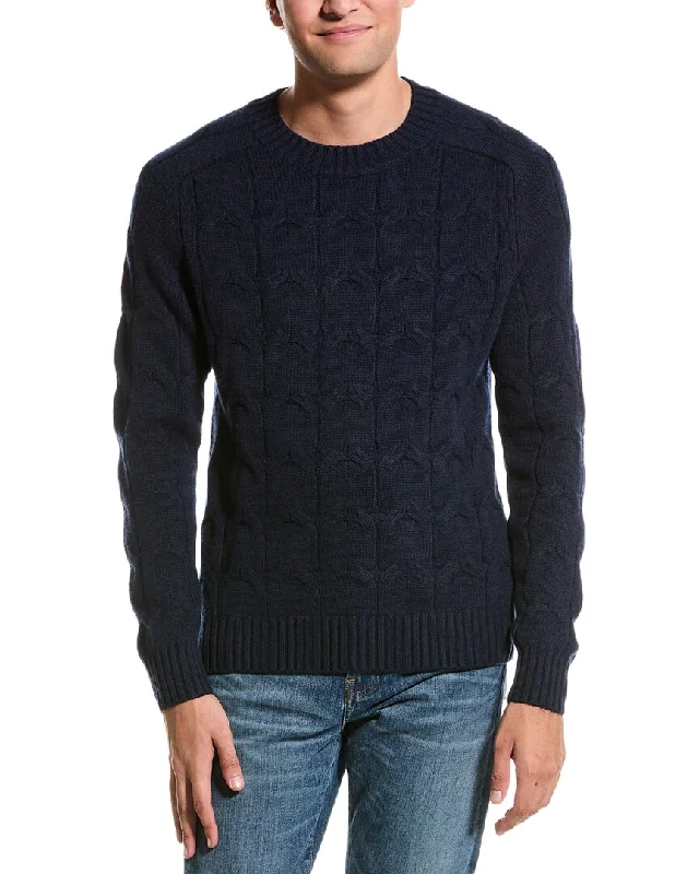 Tall Men's Button - Down Sweater in Mustard Yellow for a Pop of Color in SpringKier + J Cable Wool & Cashmere-Blend Crewneck Sweater Tall Men's Button - Down Sweater in Mustard Yellow for a Pop of Color in SpringKier + J Cable Wool & Cashmere-Blend Crewneck Sweater