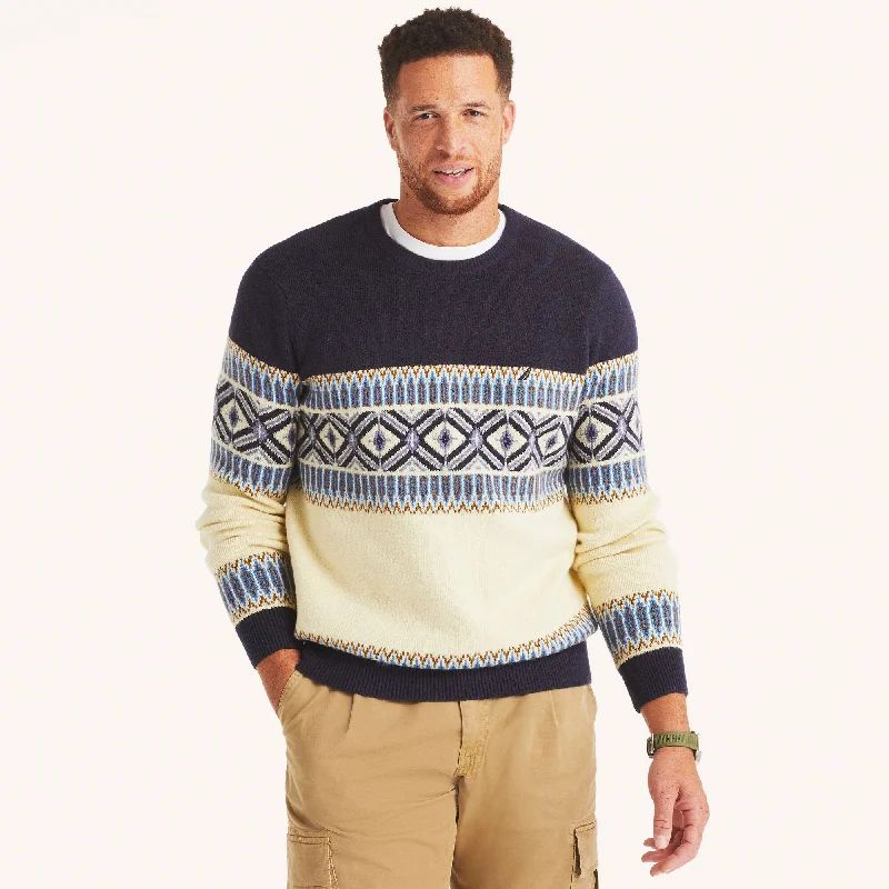 Plus Size Men's Distressed Denim - Look Sweater in Blue for a Trendy and Edgy StyleNautica Mens Big & Tall Fair Isle Crewneck Sweater Plus Size Men's Distressed Denim - Look Sweater in Blue for a Trendy and Edgy StyleNautica Mens Big & Tall Fair Isle Crewneck Sweater