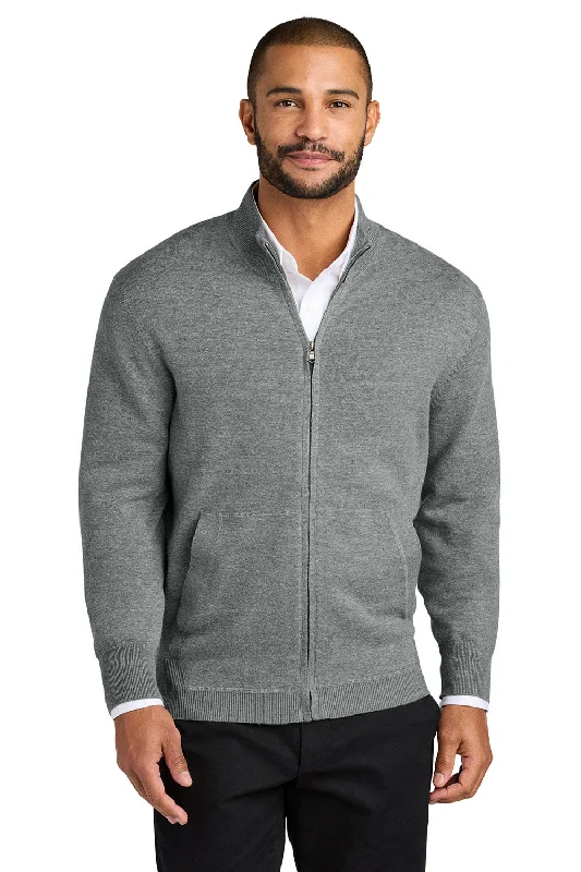 Tall Men's Button - Down Sweater in Mustard Yellow for a Pop of Color in SpringPort Authority Mens Easy Care Long Sleeve Full Zip Sweater w/ Pockets - Heather Medium Grey - COMING SOON Tall Men's Button - Down Sweater in Mustard Yellow for a Pop of Color in SpringPort Authority Mens Easy Care Long Sleeve Full Zip Sweater w/ Pockets - Heather Medium Grey - COMING SOON