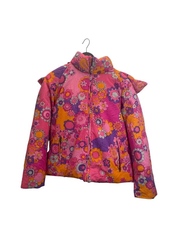 Men coats with a zip - out lining for easy cleaning and versatilityERL/Jacket/S/Cotton/MLT/Floral Pattern/pink and purple flowers