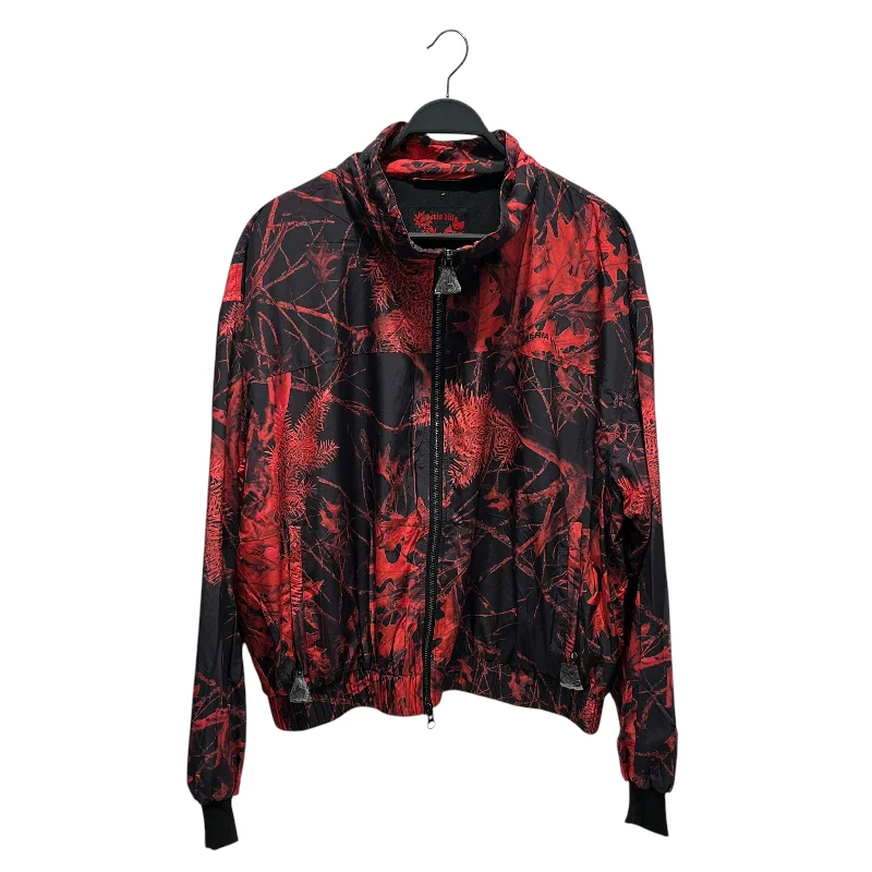 Men coats with a soft fleece interior for extra warmth and comfortSIBERIA HILLS/Windbreaker/XL/Nylon/RED/All Over Print/REAL TREE
