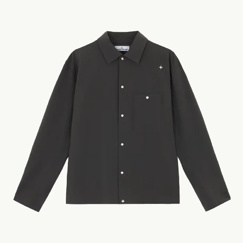 Men coats with multiple inner pockets for convenient storage of essentialsOvershirt Stellina Wool Button Up - Lead Grey 6281 Men coats with multiple inner pockets for convenient storage of essentialsOvershirt Stellina Wool Button Up - Lead Grey 6281