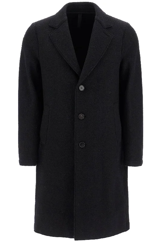 Lightweight men coats made of breathable fabric for spring and autumnHarris Wharf London Men's Single-Breasted Wool Coat In Boiled