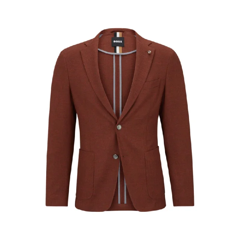 Men coats made of high - quality leather for a rugged and durable optionMicro-pattern slim-fit jacket in a cotton blend Men coats made of high - quality leather for a rugged and durable optionMicro-pattern slim-fit jacket in a cotton blend