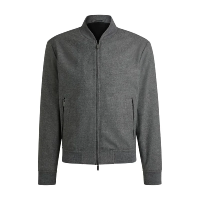 Men coats made of high - quality leather for a rugged and durable optionSlim-fit jacket with two-way front zip Men coats made of high - quality leather for a rugged and durable optionSlim-fit jacket with two-way front zip