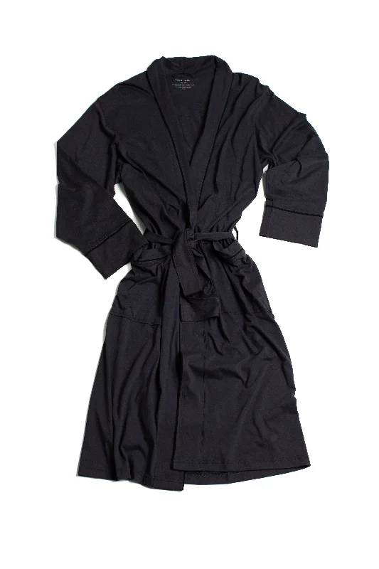 Men's robes with a lightweight shell​100% Peruvian Pima Cotton Ink Robe