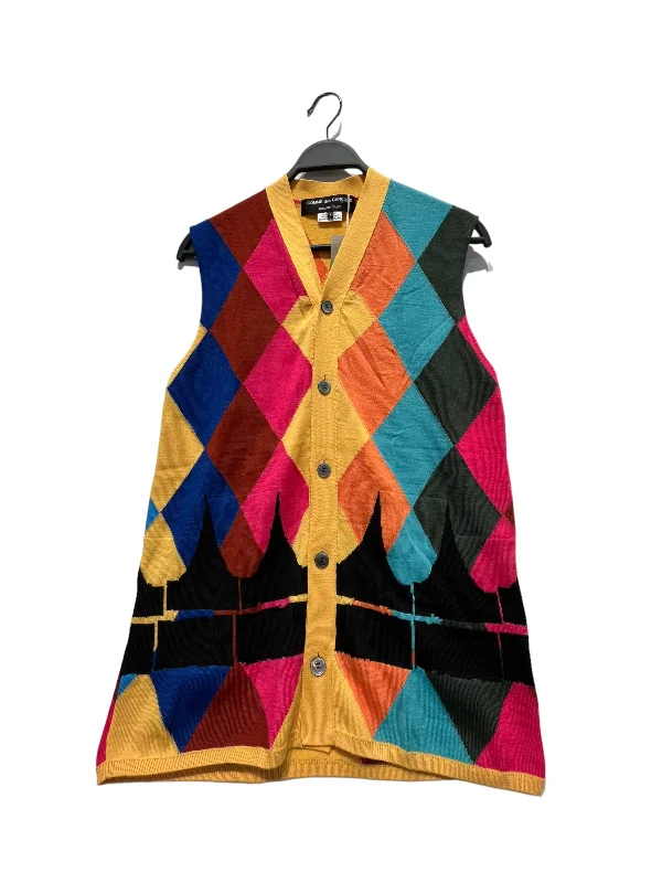 Patterned men waistcoats with floral prints for a stylish twistPatterned men waistcoats with floral prints for a stylish twistCOMME des GARCONS HOMME PLUS/Knitted Vest/S/Multicolor/Wool/PK-N004/PK-N004 Patterned men waistcoats with floral prints for a stylish twistPatterned men waistcoats with floral prints for a stylish twistCOMME des GARCONS HOMME PLUS/Knitted Vest/S/Multicolor/Wool/PK-N004/PK-N004