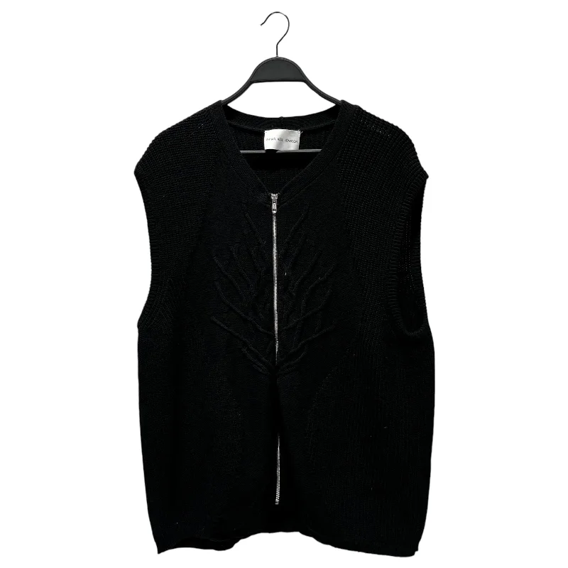 Sleeveless men waistcoats with a high - cut armhole for ease of movementSleeveless men waistcoats with a high - cut armhole for ease of movementARNAR MAR JONSSON/Knitted Vest/L/Cotton/BLK/ZIP UP SWEATER VEST Sleeveless men waistcoats with a high - cut armhole for ease of movementSleeveless men waistcoats with a high - cut armhole for ease of movementARNAR MAR JONSSON/Knitted Vest/L/Cotton/BLK/ZIP UP SWEATER VEST