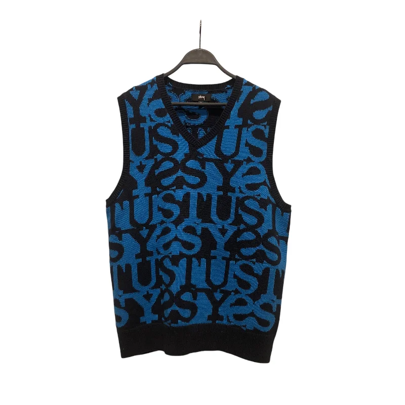 Men waistcoats with a removable lining for added versatilityMen waistcoats with a removable lining for added versatilitySTUSSY/HeavyKnit Vest/L/All Over Print/Cotton/MLT/