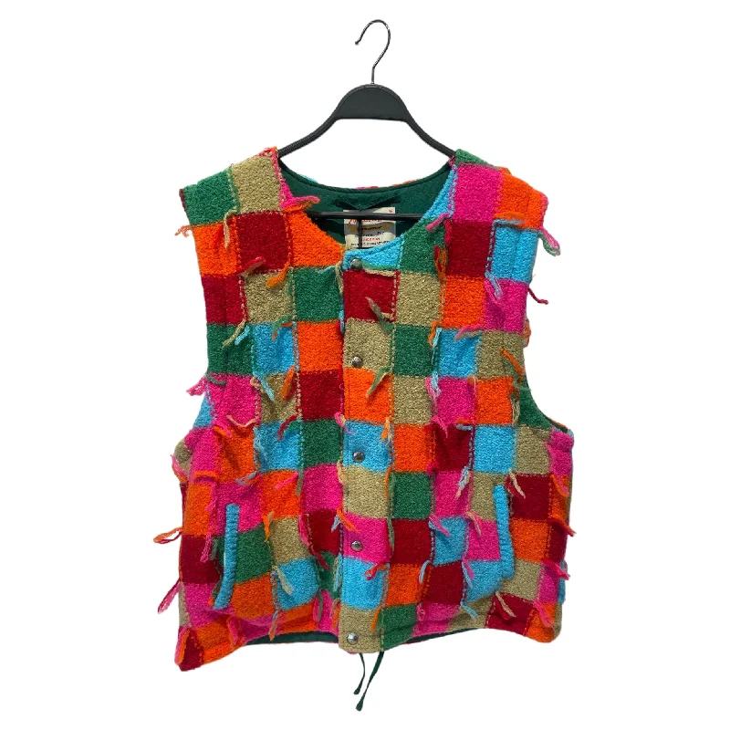Men vest with a mandarin collar for a sophisticated appearanceMen vest with a mandarin collar for a sophisticated appearanceAndersson Bell/HeavyKnit Vest/XL/All Over Print/Wool/MLT/ Men vest with a mandarin collar for a sophisticated appearanceMen vest with a mandarin collar for a sophisticated appearanceAndersson Bell/HeavyKnit Vest/XL/All Over Print/Wool/MLT/