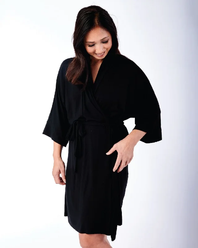 Men's long - length robes for maximum coverage​Meina Robe with Drain Belt