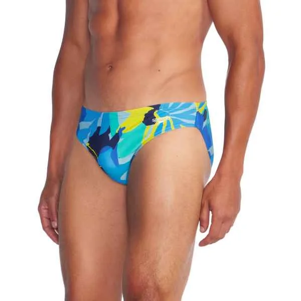 Men's Sustainable Recycled Material Swim Shorts for Eco - Conscious SwimmersBeachstar Print Brief 2"-Arctic Glass Men's Sustainable Recycled Material Swim Shorts for Eco - Conscious SwimmersBeachstar Print Brief 2"-Arctic Glass