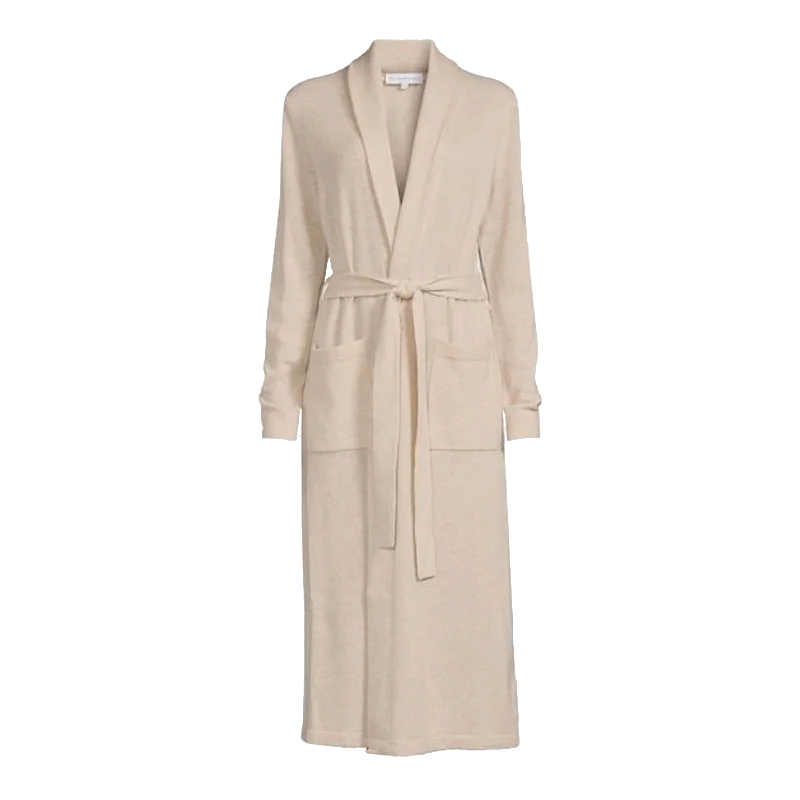 Men's robes with a stand - up collar​Cashmere Long Robe