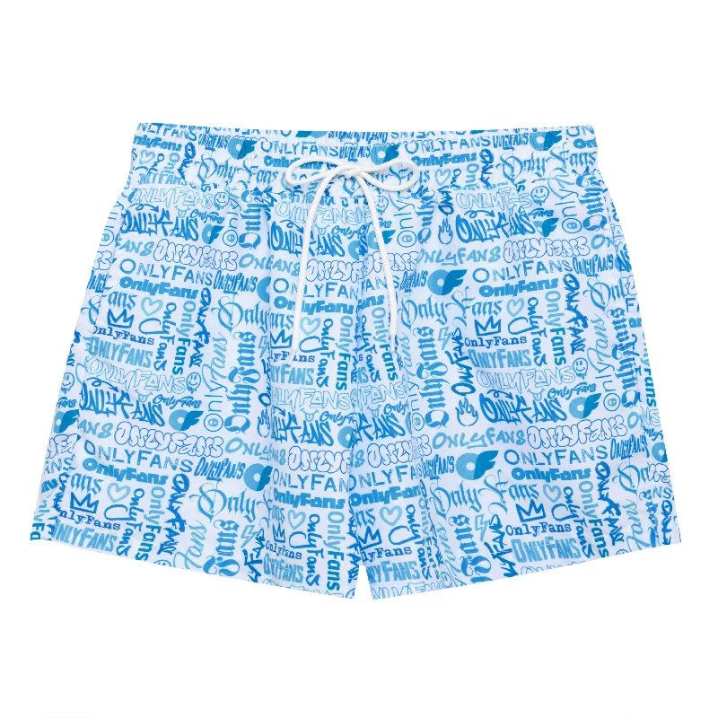 Men's Swim Shorts with Mesh - Paneled Sides for Enhanced BreathabilitySwim Trunks - Fonts Men's Swim Shorts with Mesh - Paneled Sides for Enhanced BreathabilitySwim Trunks - Fonts