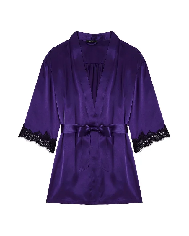 Men's robes with multiple pockets for convenience​Charlotte Short Robe