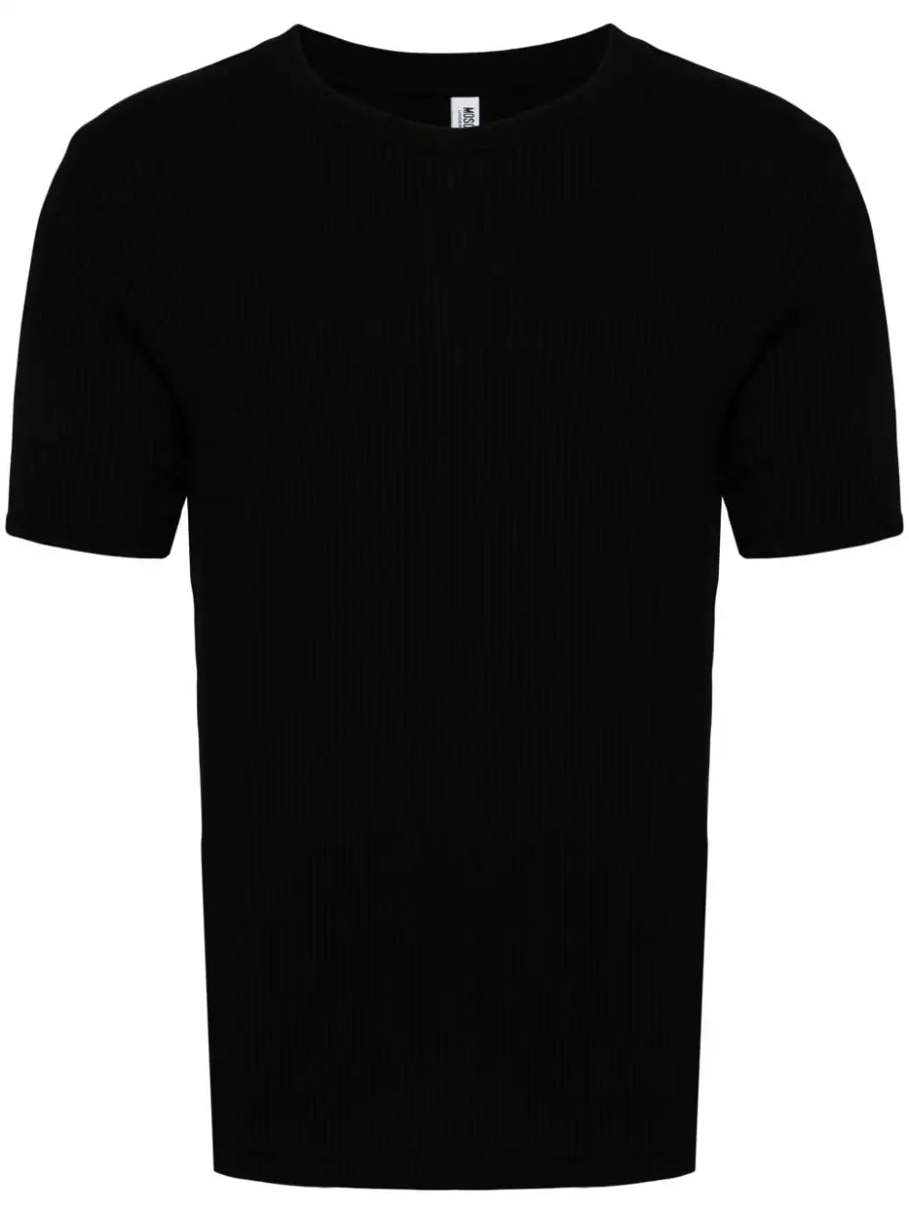 Men waistcoats with a built - in media pocket for tech - savvy usersLogo-Tape Ribbed T-Shirt Men waistcoats with a built - in media pocket for tech - savvy usersLogo-Tape Ribbed T-Shirt