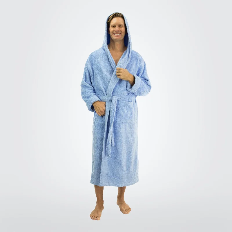 Men's robes made from organic materials​Men's Bamboo Hooded Bathrobe