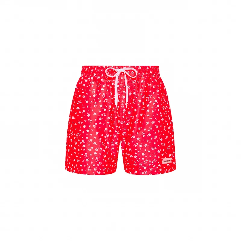 Men's Swim Shorts in Neon Colors for High - Visibility Water ActivitiesMen's Swim Trunks - Cherry Cove