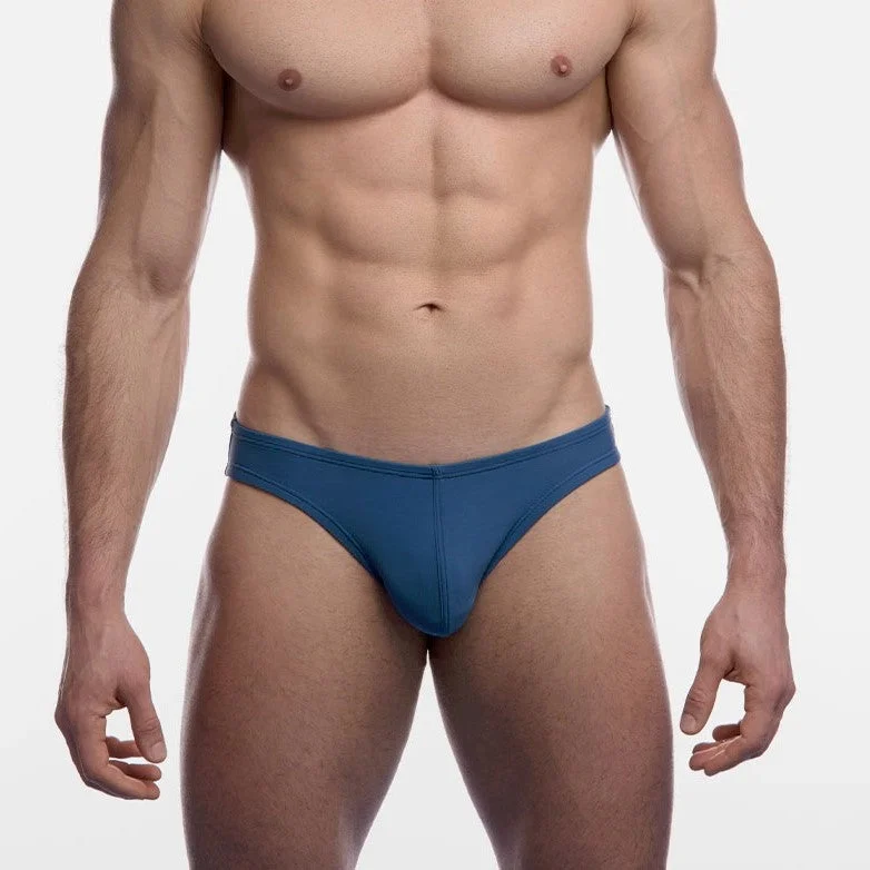 Men's Swim Shorts with Reflective Trim for Safety during Nighttime SwimmingPUMP! Water Cheeky swim brief navy blue Men's Swim Shorts with Reflective Trim for Safety during Nighttime SwimmingPUMP! Water Cheeky swim brief navy blue
