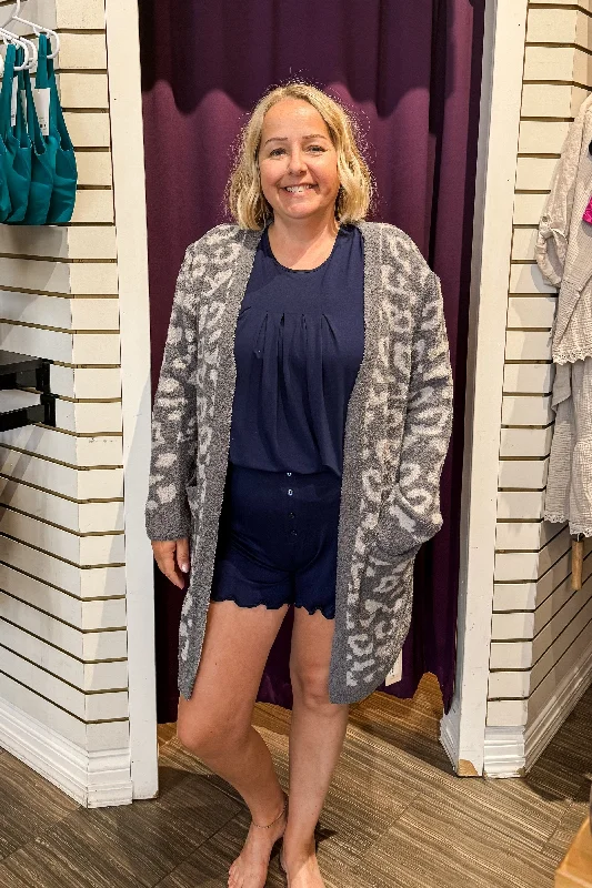 Men's robes with a sherpa lining​Robe Short Luxe