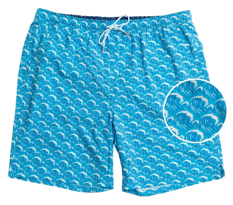 Men's Swim Shorts with Padded Seats for Added Comfort during Long Beach DaysBig Time Breakers: Swim Trunks - Light Blue Men's Swim Shorts with Padded Seats for Added Comfort during Long Beach DaysBig Time Breakers: Swim Trunks - Light Blue