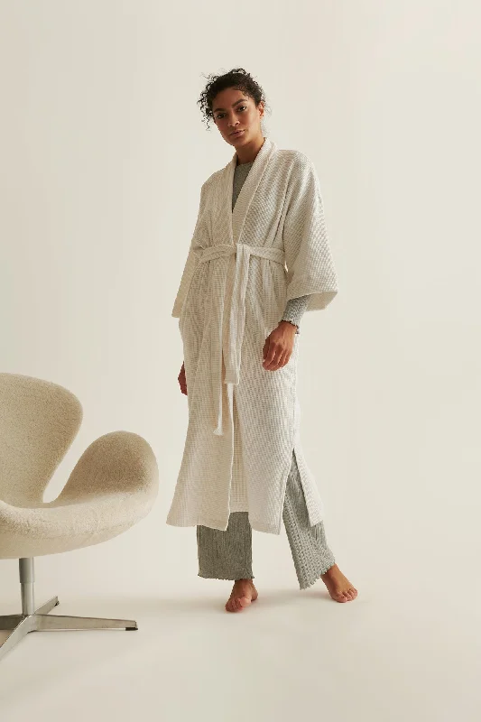 Men's luxury silk robes for a sophisticated look​Skylar Unisex Waffle Robe
