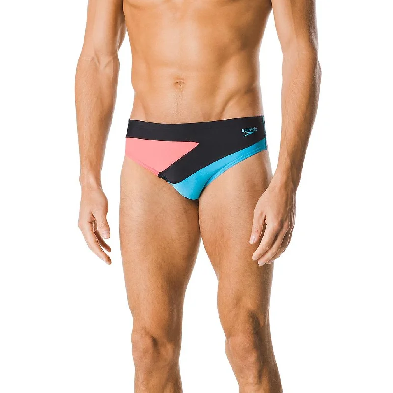 Men's Swim Shorts in Neon Colors for High - Visibility Water ActivitiesSpeedo Colorblock Brief