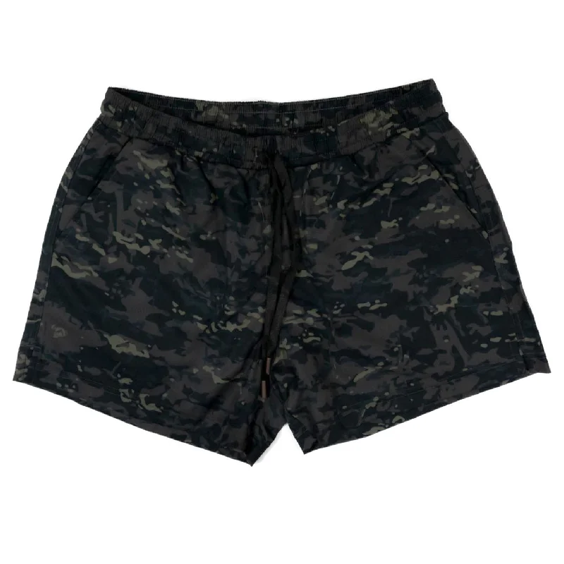 Men's Swim Shorts with Reflective Trim for Safety during Nighttime SwimmingSwim Trunks - STMC® Black Men's Swim Shorts with Reflective Trim for Safety during Nighttime SwimmingSwim Trunks - STMC® Black