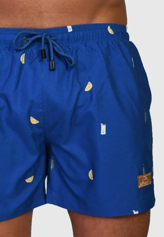 Men's Swim Shorts with Mesh - Paneled Sides for Enhanced BreathabilityBobby's Gin Tonic Men's Swim Shorts with Mesh - Paneled Sides for Enhanced BreathabilityBobby's Gin Tonic