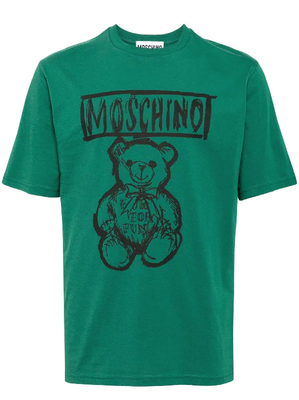 Tailored men vest to pair with a three - piece suitTeddy Bear Print Cotton T-Shirt