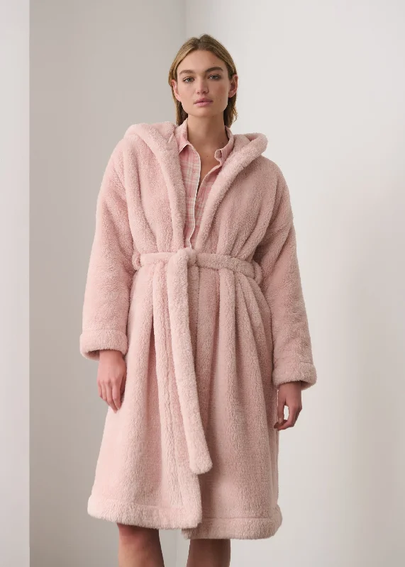 Men's hooded robes for outdoor relaxation​Wyleen Plush Robe
