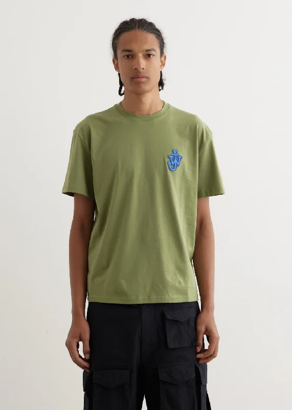 Men's polo t - shirts with a contrast collar for a preppy lookAnchor Patch T-Shirt