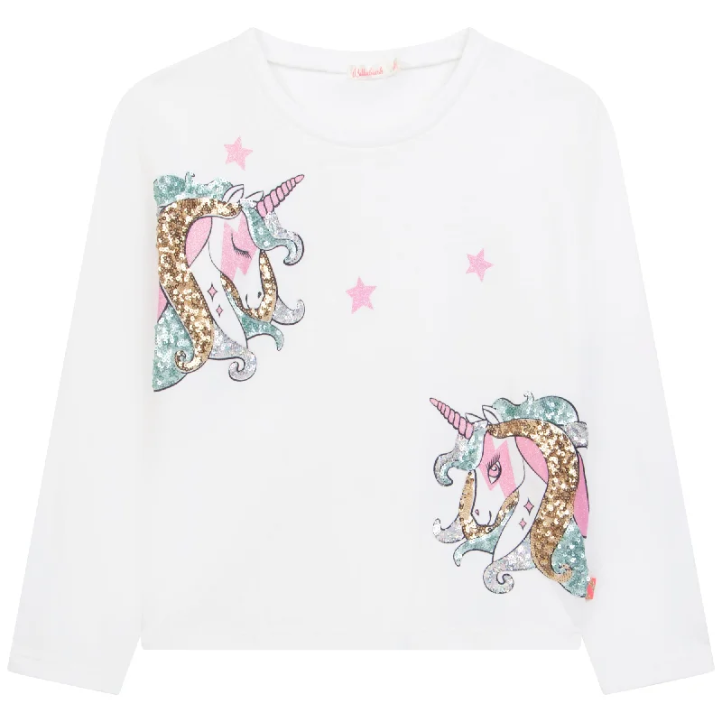 Men's slim - fit graphic t - shirts with vintage rock band printsBillieblush Long Sleeve T-Shirt Ivory Men's slim - fit graphic t - shirts with vintage rock band printsBillieblush Long Sleeve T-Shirt Ivory