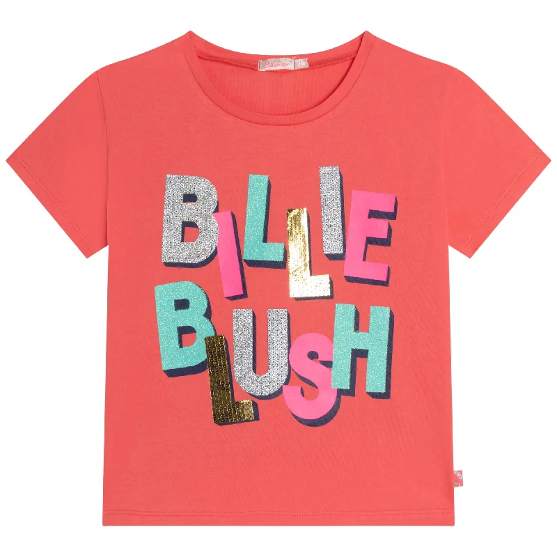 Men's button - front t - shirts with a unique artistic printBillieblush Short Sleeve T-Shirt Tomato Men's button - front t - shirts with a unique artistic printBillieblush Short Sleeve T-Shirt Tomato