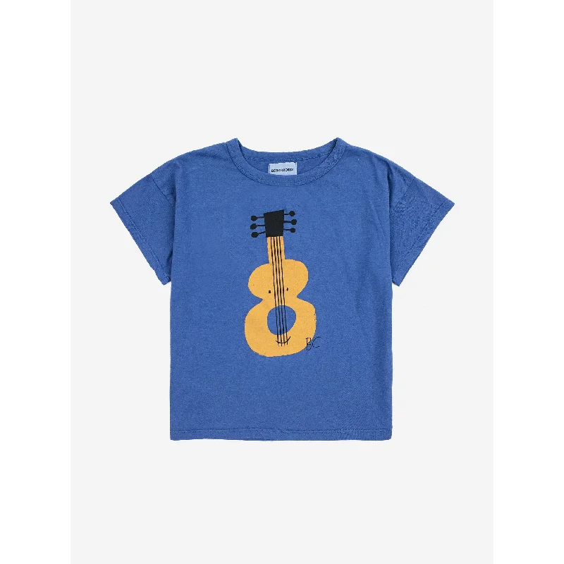 Men's tie - dye t - shirts with a bohemian styleBobo Choses Acoustic Guitar T-Shirt Navy Blue Men's tie - dye t - shirts with a bohemian styleBobo Choses Acoustic Guitar T-Shirt Navy Blue