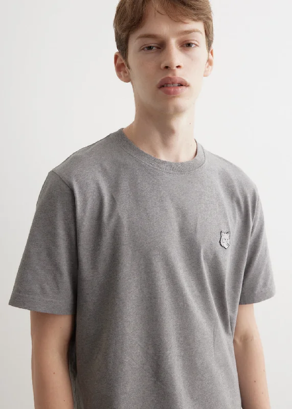 Men's distressed denim - look t - shirts with a rugged appealBold Fox Head Patch Comfort T-Shirt Men's distressed denim - look t - shirts with a rugged appealBold Fox Head Patch Comfort T-Shirt