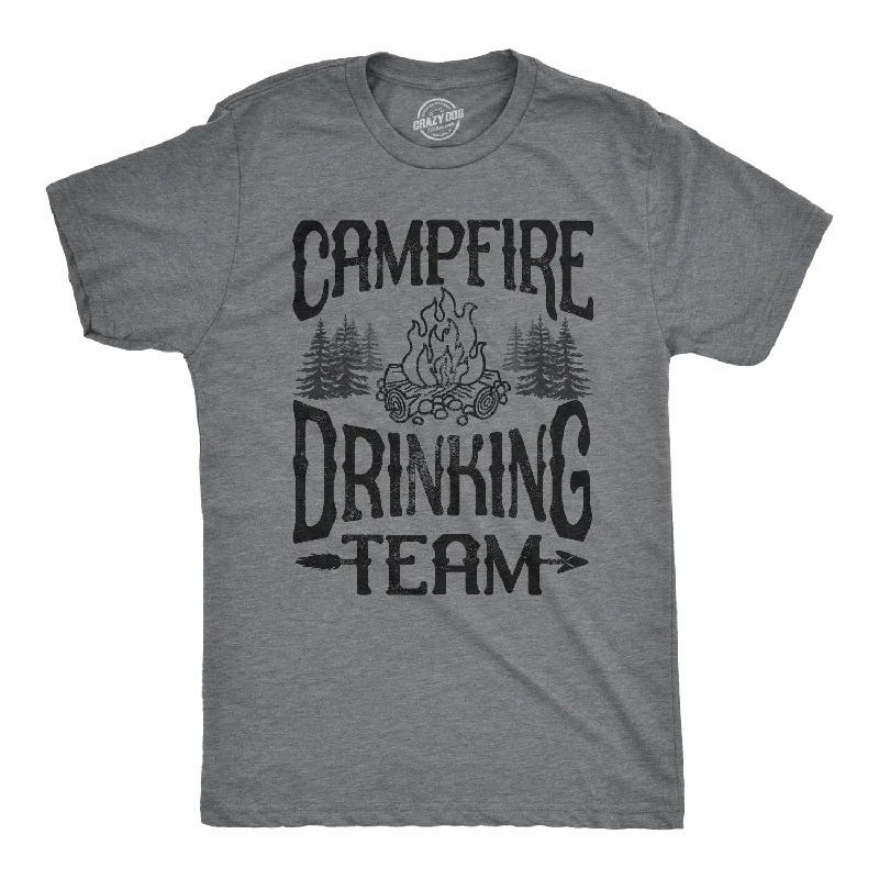 Men's polo t - shirts with a contrast collar for a preppy lookCampfire Drinking Team Men's T Shirt Men's polo t - shirts with a contrast collar for a preppy lookCampfire Drinking Team Men's T Shirt