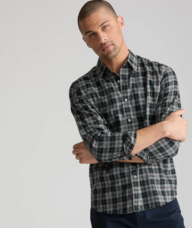 Men's luxury cashmere blend polo shirts in solid colorsWrinkle-Free Devitt Shirt