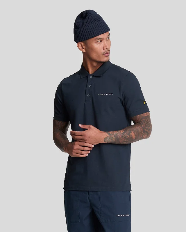 Men's ribbed cuffs and hem polo shirts for a textured lookEmbroidered Polo Shirt