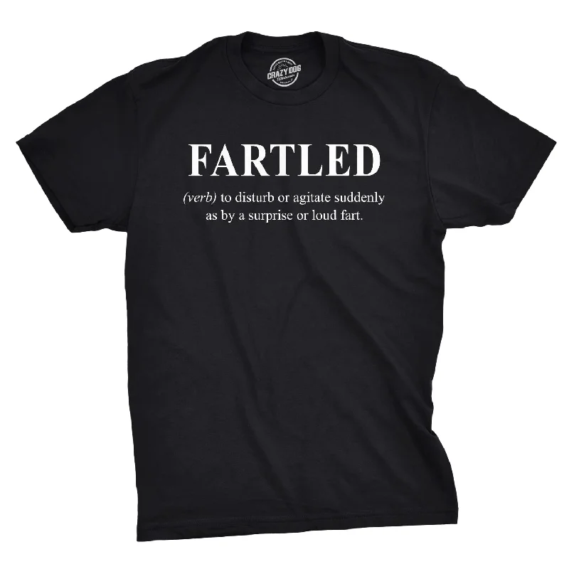 Men's ribbed t - shirts with a textured finish for added styleFartled Men's T Shirt