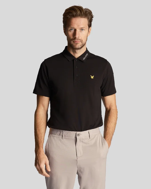 Men's vintage - inspired retro polo shirts with unique patternsGolf Collar Logo Technical Polo Shirt