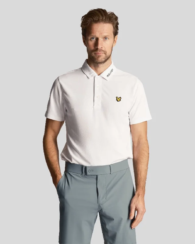 Men's color - block polo shirts with a bold fashion statementGolf Collar Logo Technical Polo Shirt