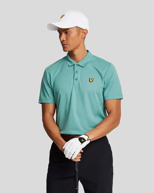 Men's long sleeve classic fit polo shirts with embroidered logosGolf Technical Polo Shirt