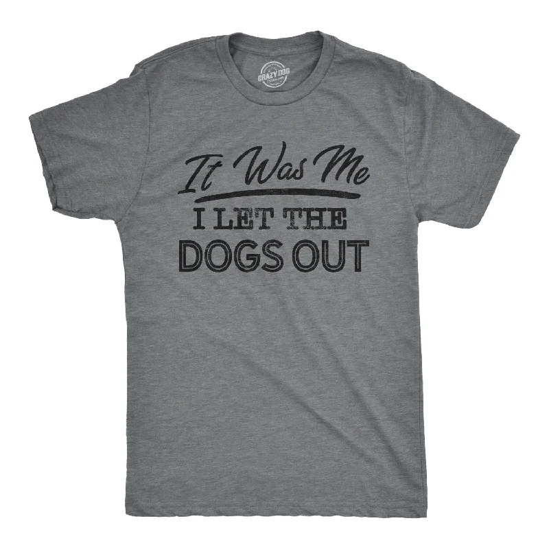 Men's tie - dye t - shirts with a bohemian styleI Let The Dogs Out Men's T Shirt